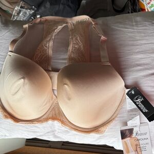 Paramour Women's Lace Full Figure Bra - Tan